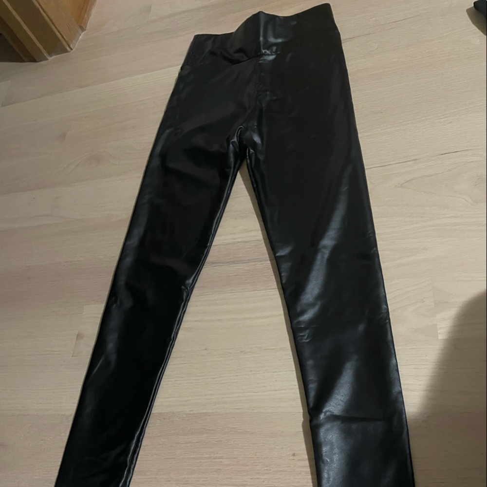 pleather leggings